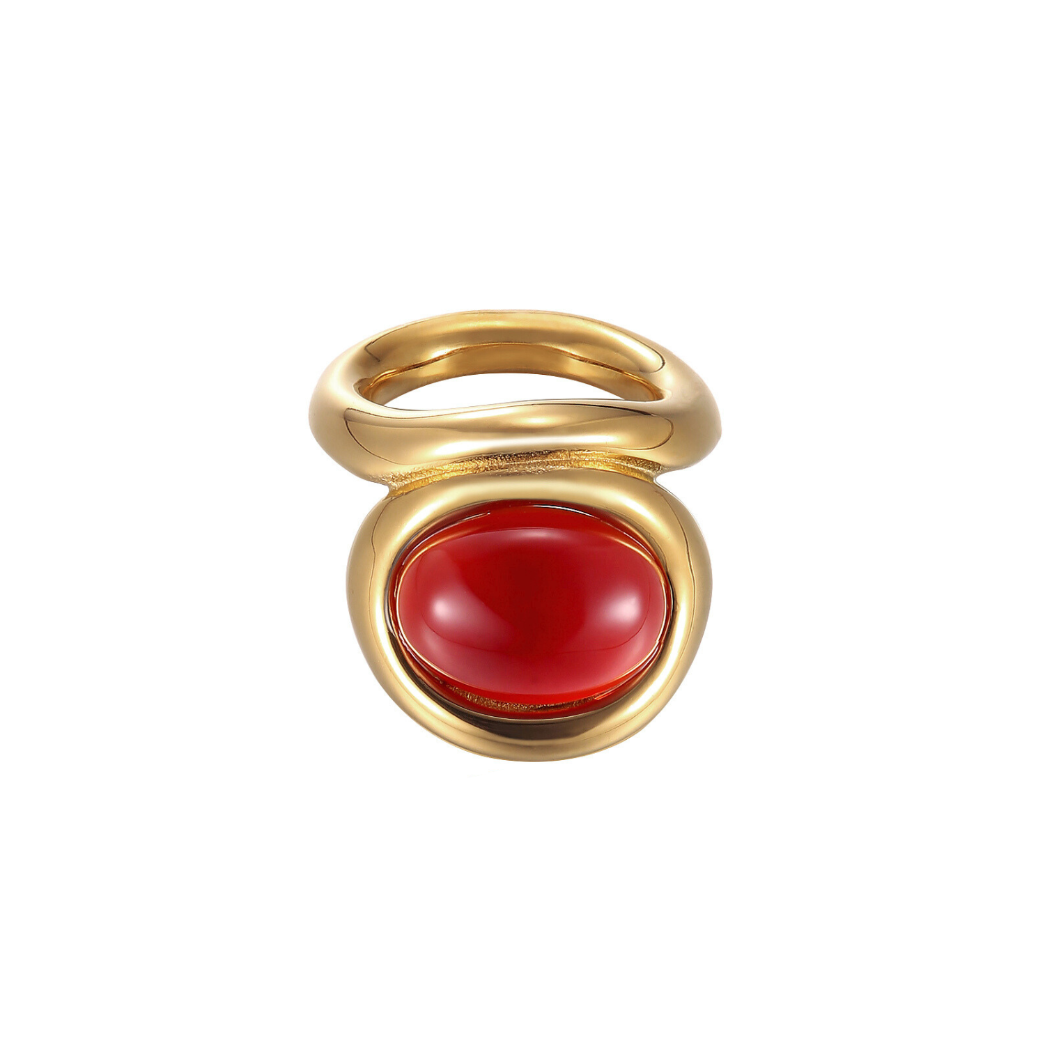 Statement cocktail ring. Rood